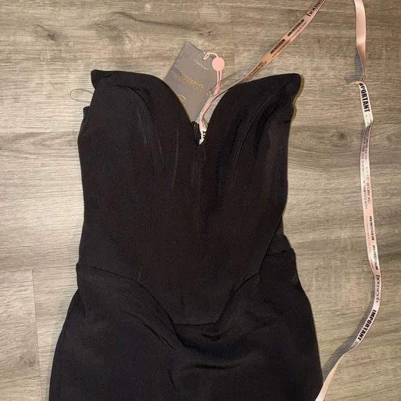 House of CB Sabine Black Crepe strapless corset dress - Picture 16 of 16